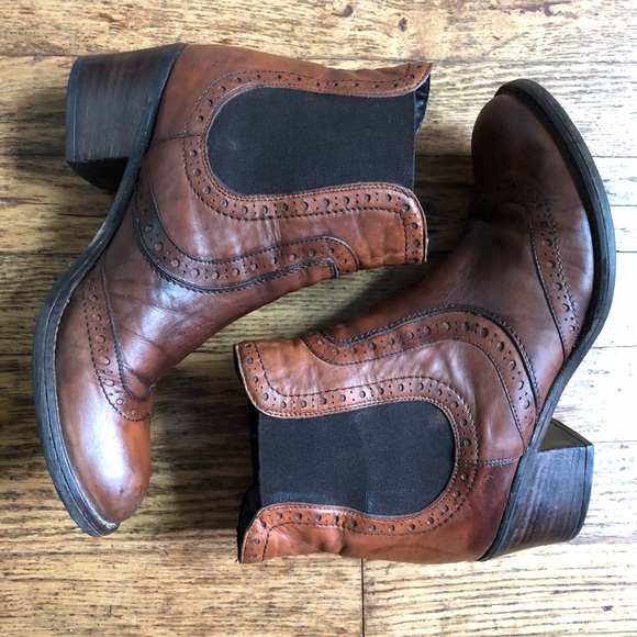 dune brogue chelsea boots